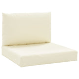 Cuscini da pallet Vidaxl 2 St Oxford Fabric Crèmewit