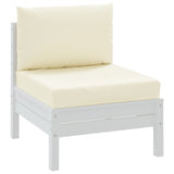 Cuscini da pallet Vidaxl 2 St Oxford Fabric Crèmewit