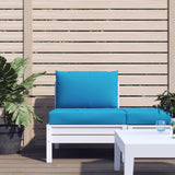 Cojines de paleta Vidaxl 2 st tela azul claro
