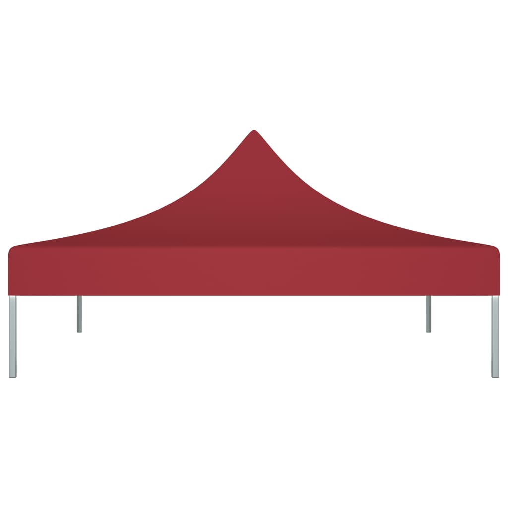 Šotska streha Vidaxl Party 270 g m² 3x3 m Bordeaux rdeča
