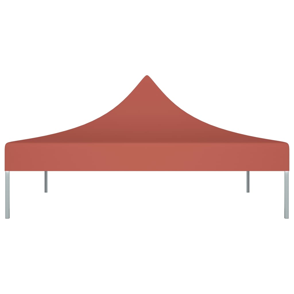 Tetto della tenda da festa vidaxl 270 g m² 2x2 m terracotta