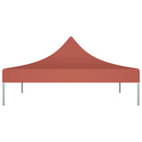 Tetto della tenda da festa vidaxl 270 g m² 2x2 m terracotta
