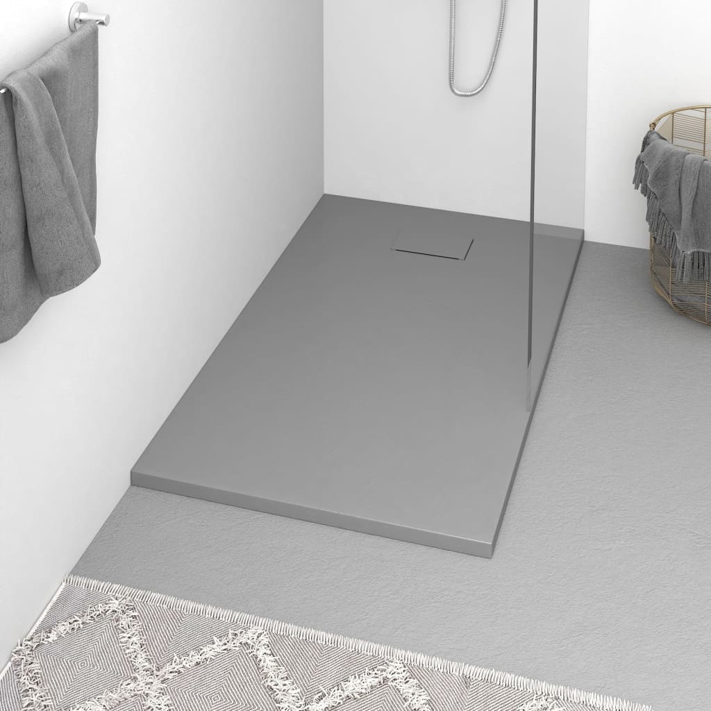Vidaxl Docho doccia 120x70 cm SMC grigio