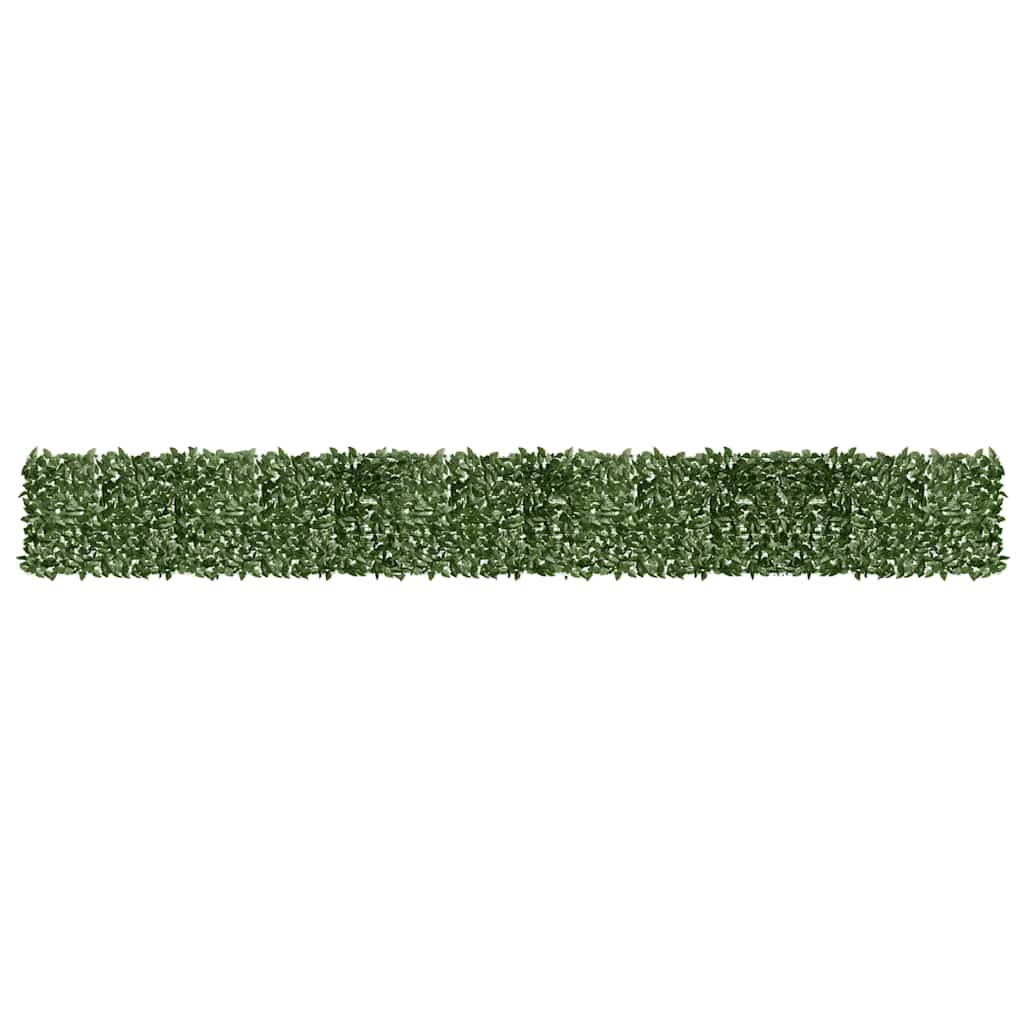 Écran de balcon Vidaxl avec feuilles vert foncé 600x75 cm