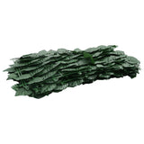 Balkon zaslon Vidaxl s temno zelenimi listi 300x150 cm