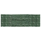 Balkon zaslon Vidaxl s temno zelenimi listi 500x150 cm