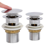 Vidaxl Drain Pop-up mat Iwwerfloss 6.4x6.4x9.1 cm Chrome-faarweg