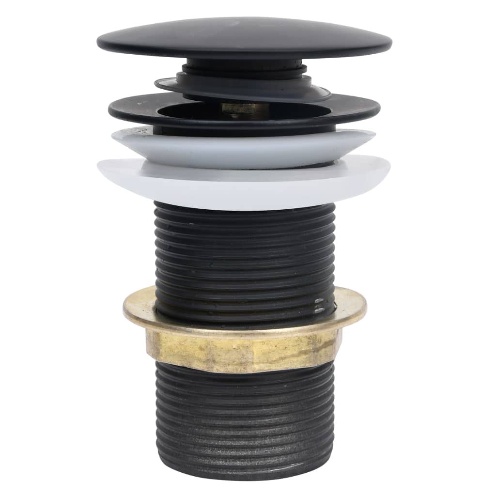 Vidaxl Drain Pop-Up sin desbordamiento 6.4x6.4x9.1 cm negro