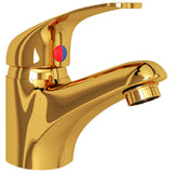 Vidaxl Mixing Tap 13x10 cm guldfärgad