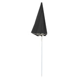 Vidaxl Parasol with steel pole 180 cm anthracite -colored