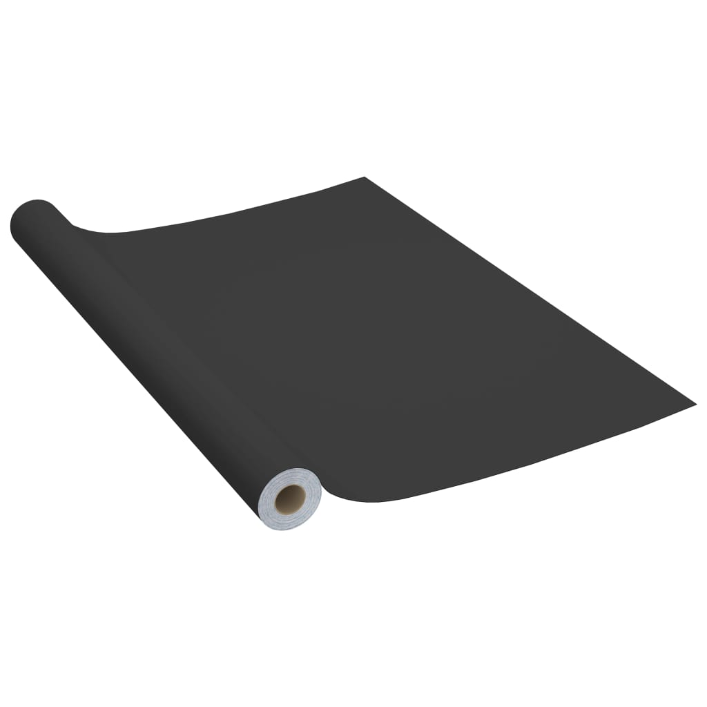 Bidaxl möbler oljor självhäftande 2 st 500x90 cm pvc svart