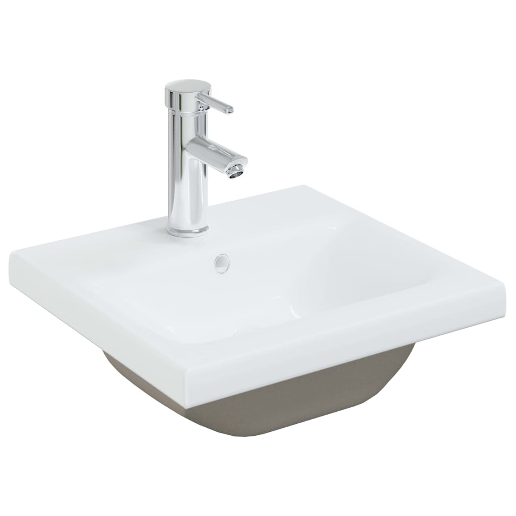 Vidaxl bygget -i vaska med tapp 42x39x18 cm keramisk hvit