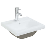 Vidaxl bygget -i vaska med tapp 42x39x18 cm keramisk hvit