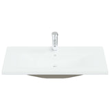 Vidaxl Build -in Washbasin con rubinetto 91x39x18 cm bianco in ceramica