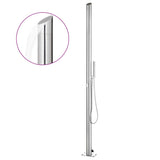 Vidaxl utomhusdusch 220 cm rostfritt stål