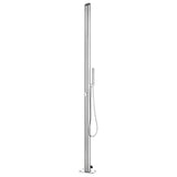 Vidaxl utomhusdusch 220 cm rostfritt stål