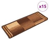 Vidaxl trapper selv -hjelp 15 st 65x21x4 cm brun
