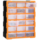 Vidaxl Organizer with 18 medium drawers 38x16x47 cm