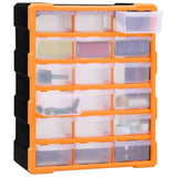 Vidaxl Organizer with 18 medium drawers 38x16x47 cm