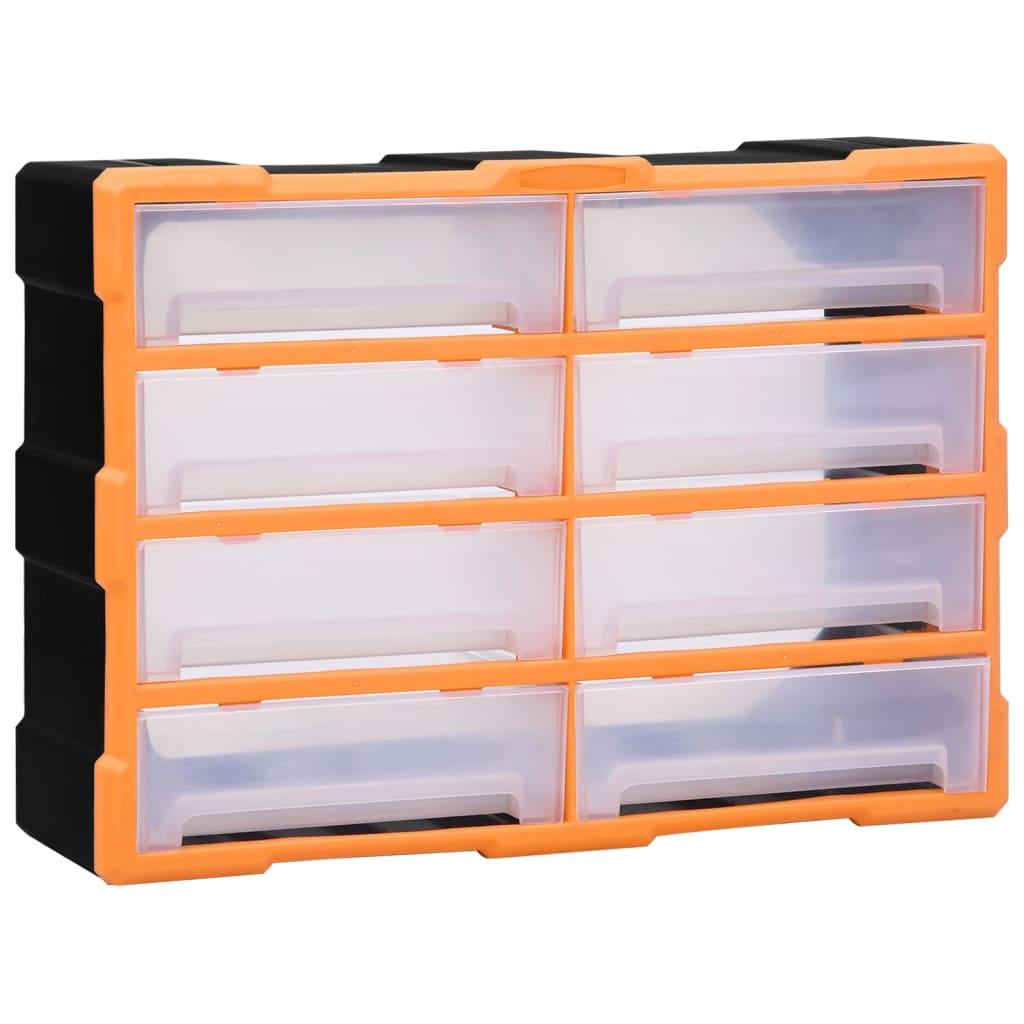 Organizzatore Vidaxl con 8 grandi cassetti 52x16x37 cm