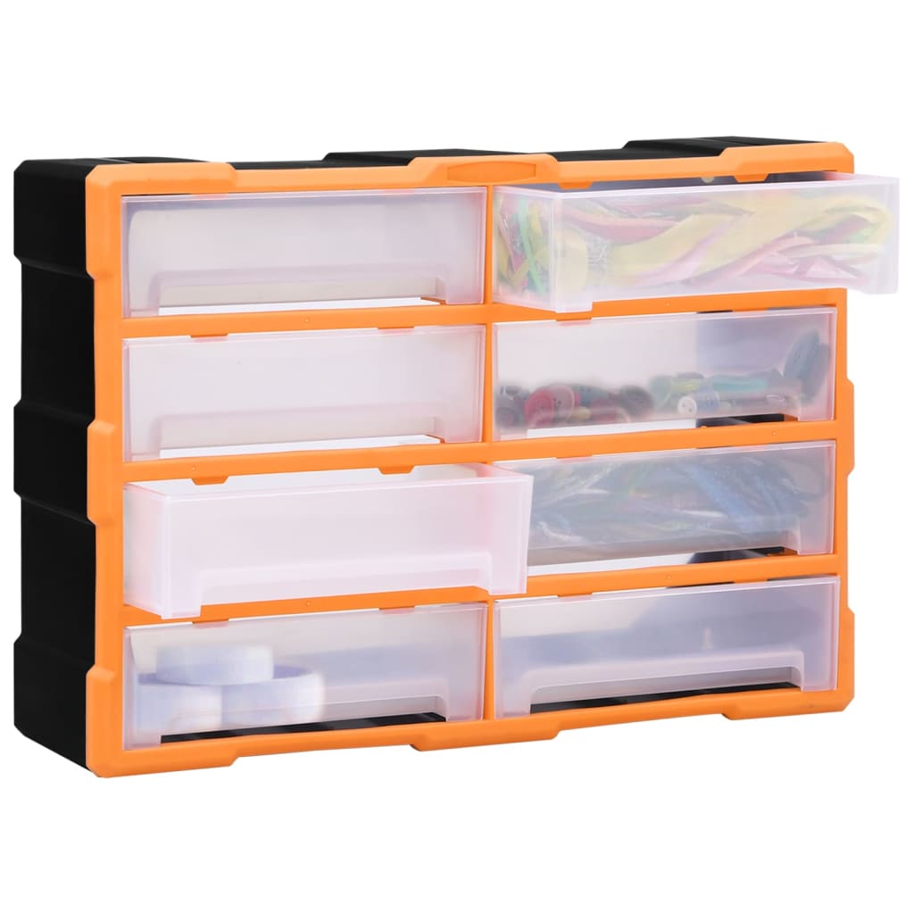 Organizzatore Vidaxl con 8 grandi cassetti 52x16x37 cm