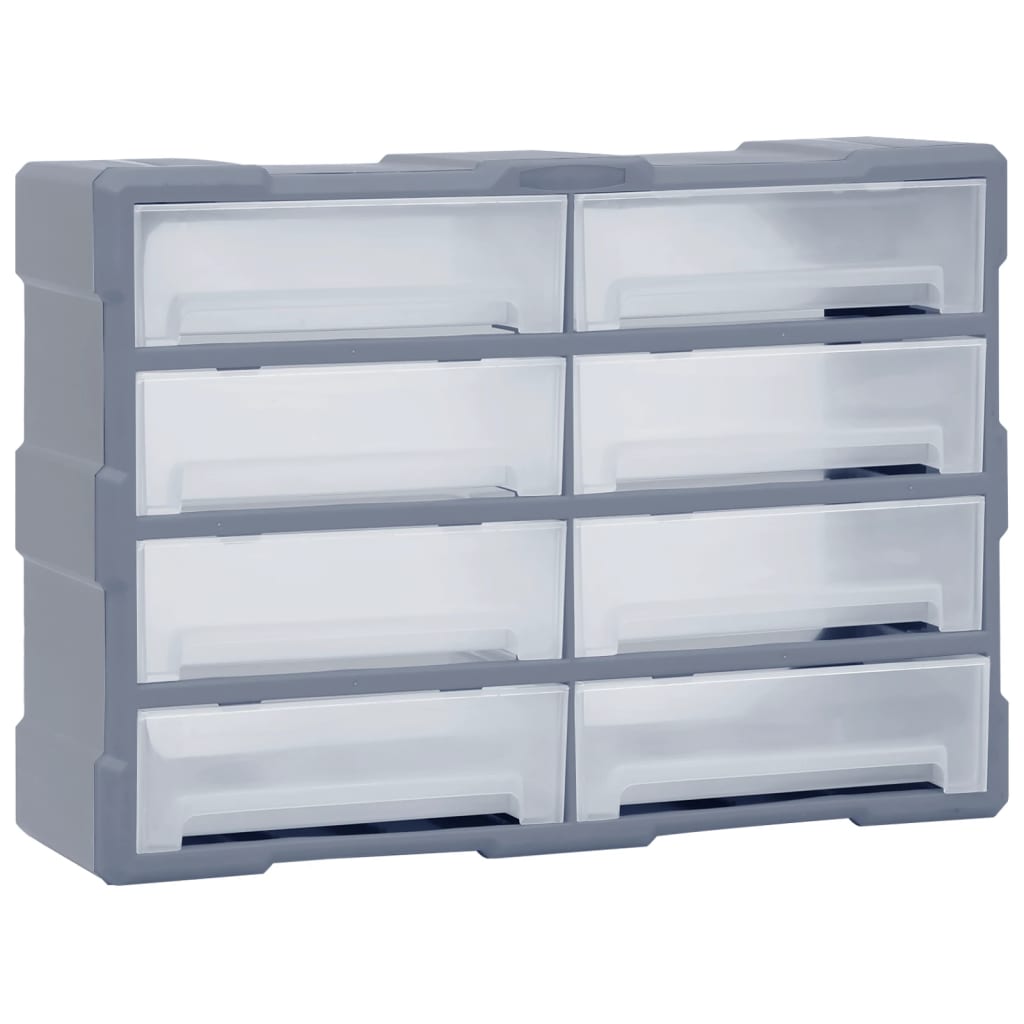 Vidaxl Organizer z 8 dużymi szufladami 52x16x37 cm