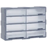 Vidaxl Organizer z 8 dużymi szufladami 52x16x37 cm