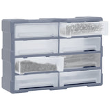 Vidaxl Organizer z 8 dużymi szufladami 52x16x37 cm