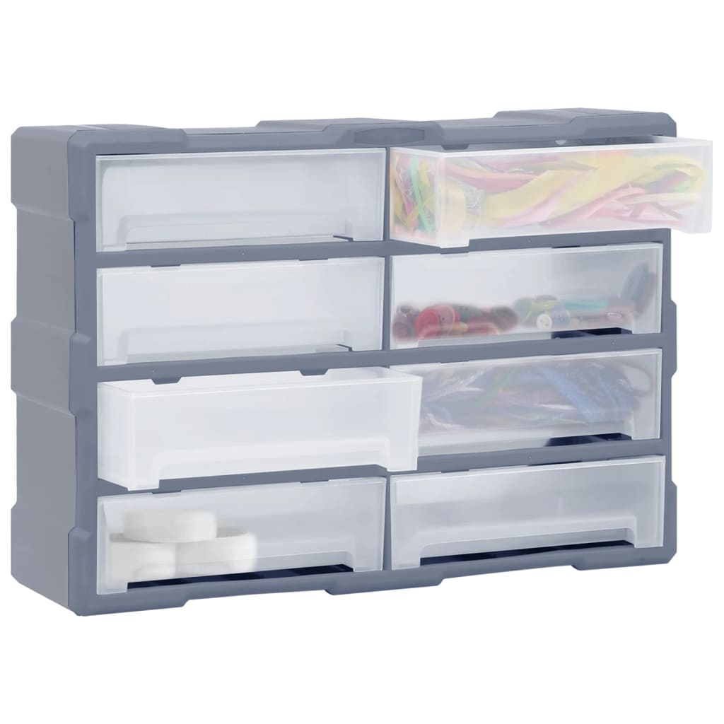 Vidaxl Organizer z 8 dużymi szufladami 52x16x37 cm