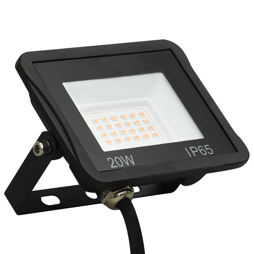 Vidaxl reflektor vedl 20 W teplé bílé