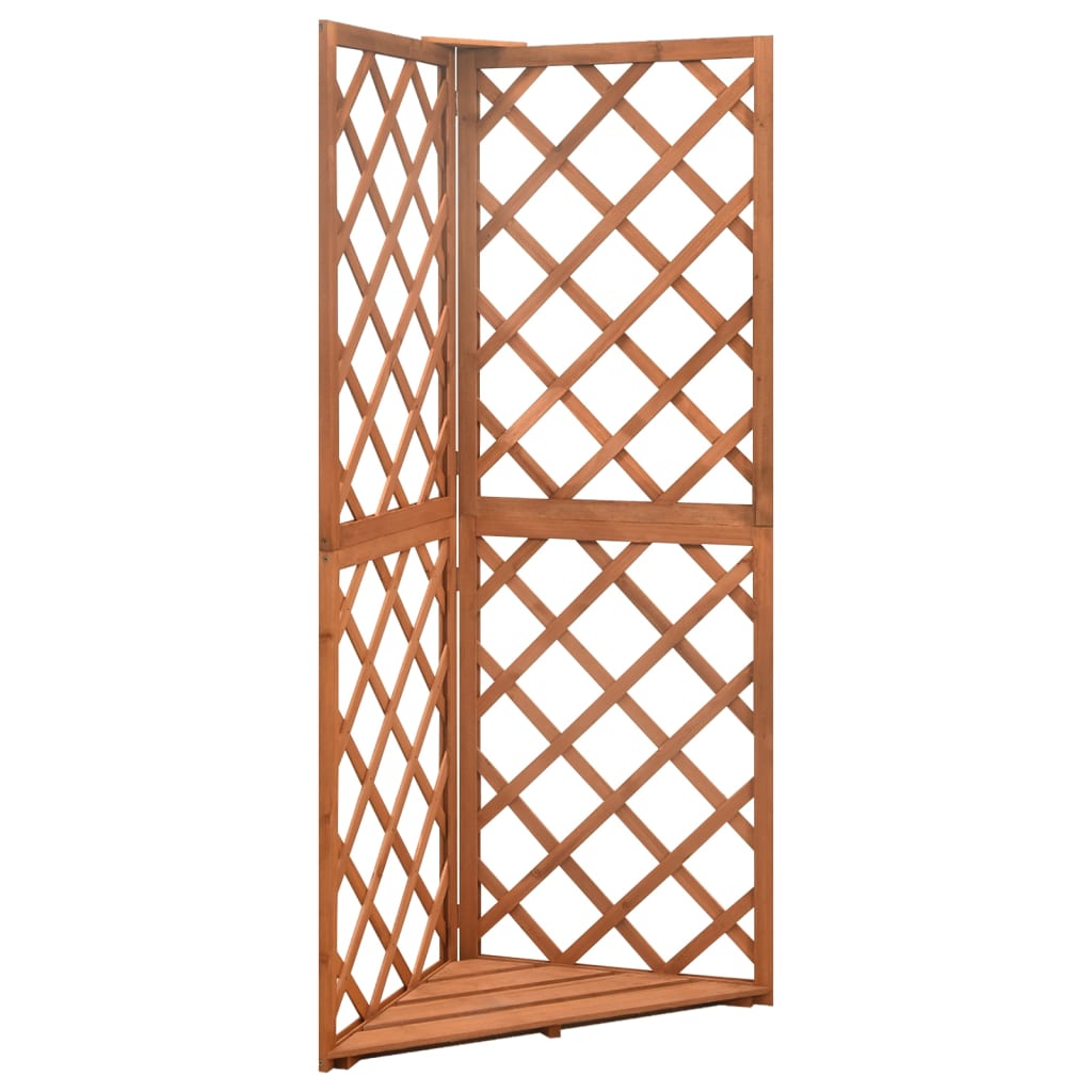 Vidaxl Latwerk Corner model 50x50x145 cm Solid pinewood
