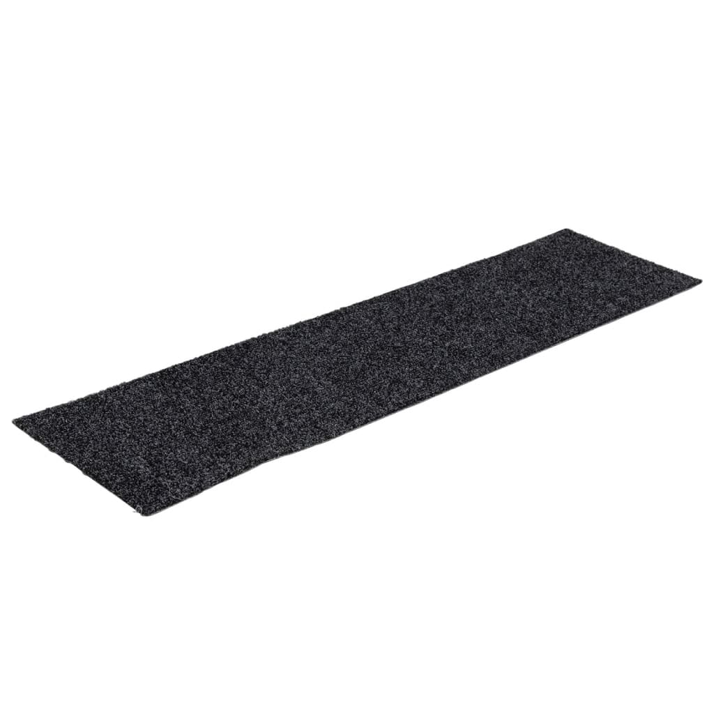 Vidaxl 15 St Pedal Mats selvbehandler rektangulær 76x20 cm grå