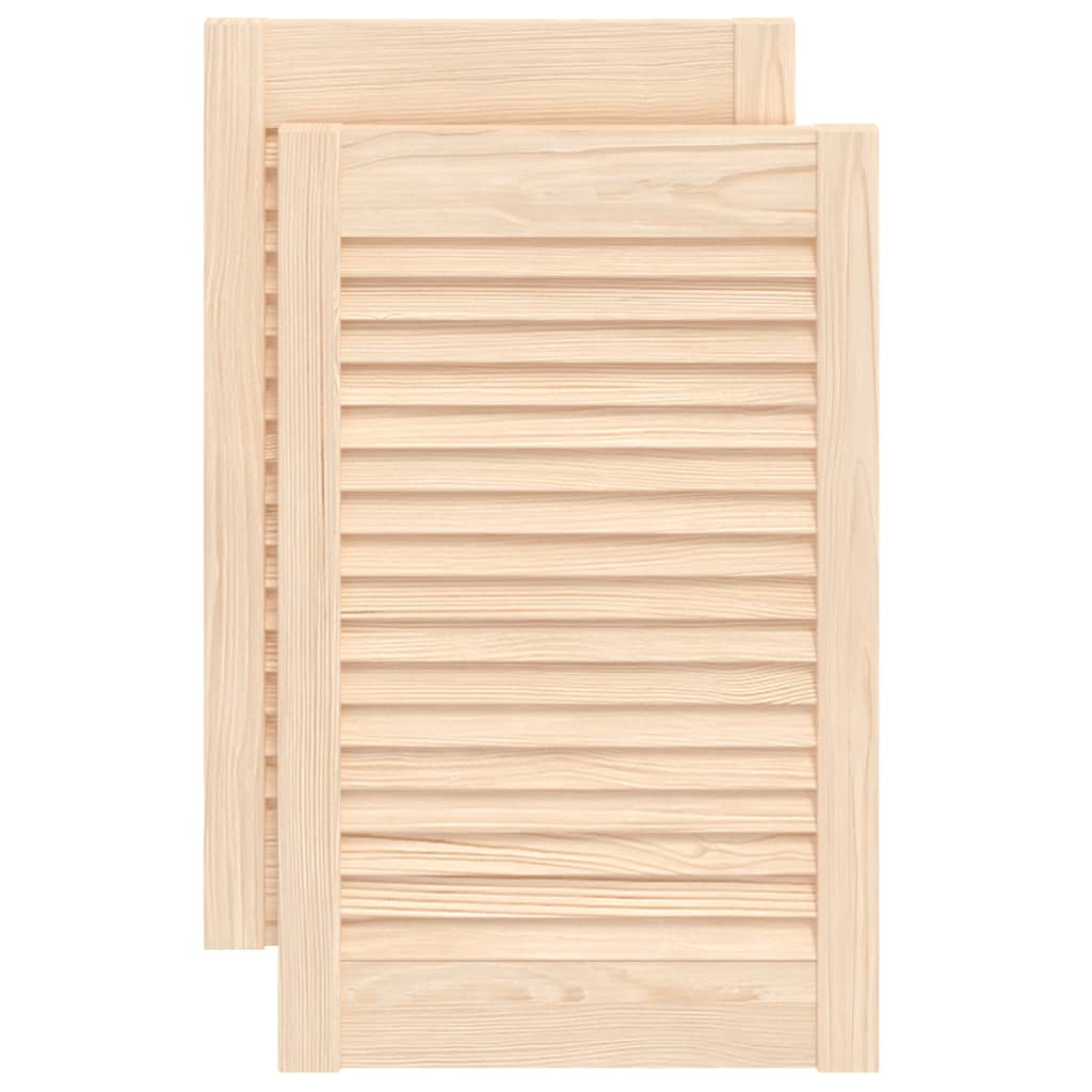 Dveře skříně Vidaxl s lamely 2 ks 61,5x39,4 cm pevná borovice