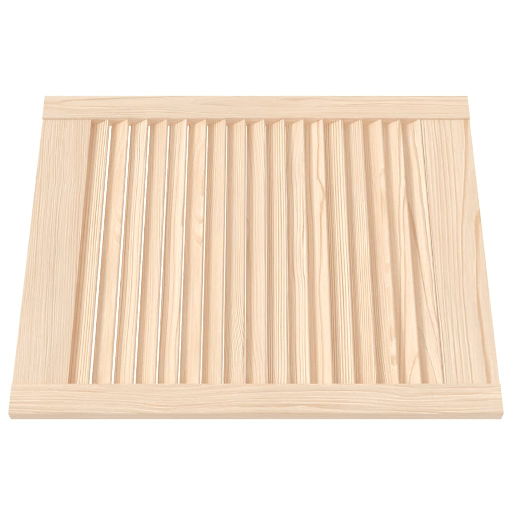Porte di armadietti Vidaxl con stecche 2 pezzi 61.5x49,4 cm Pino solido