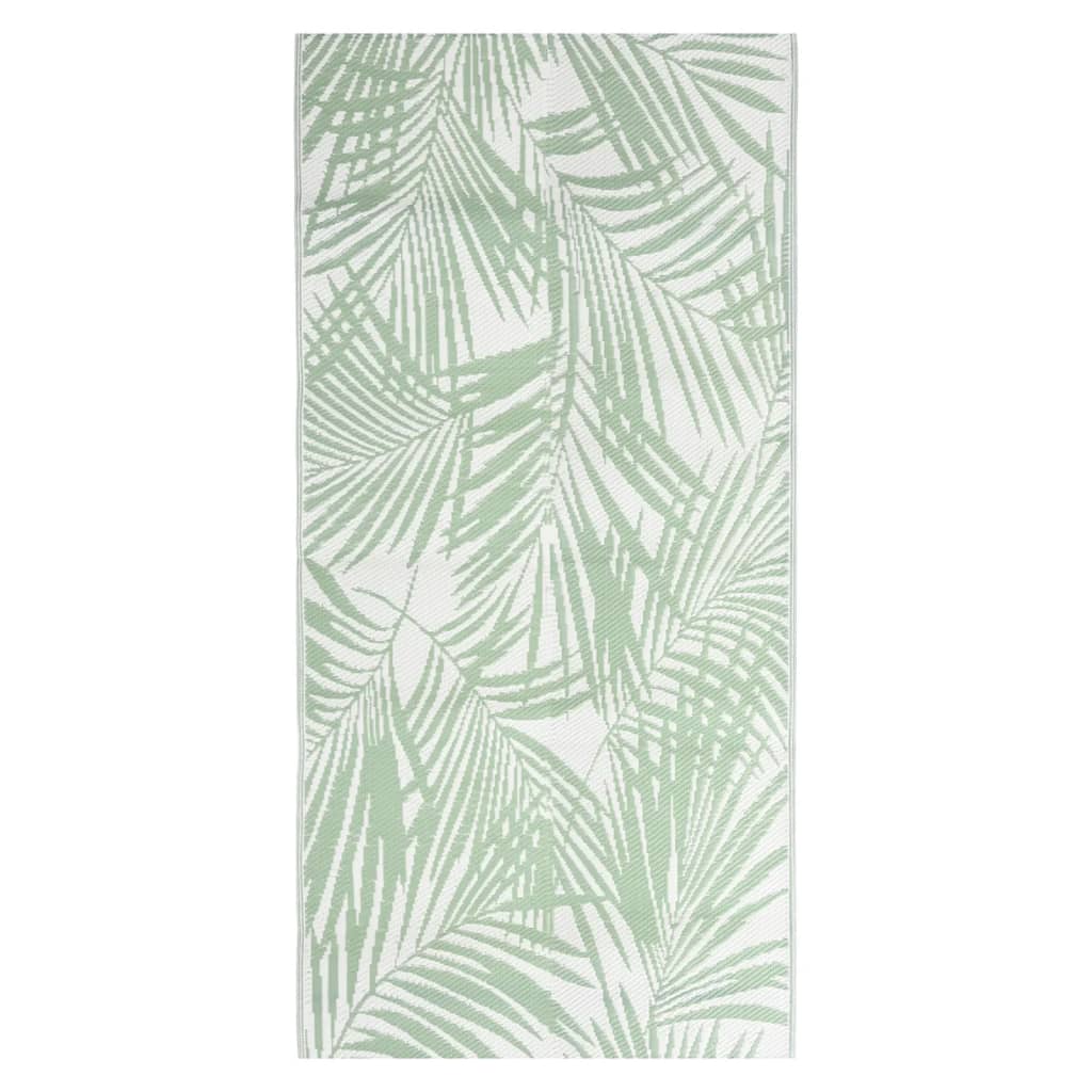 Vidaxl utenfor teppet Aakil 80x150 cm polypropen grønn