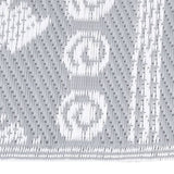 Vidaxl zunanja preproga Arakil 120x180 cm polipropen siva