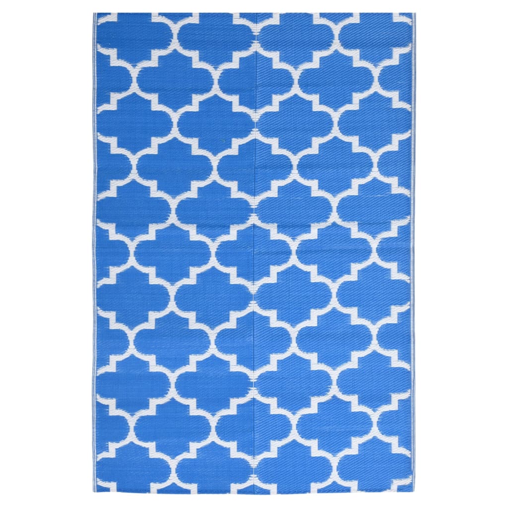 Vidaxl zunanja preproga Aakil 190x290 cm polipropenska modra