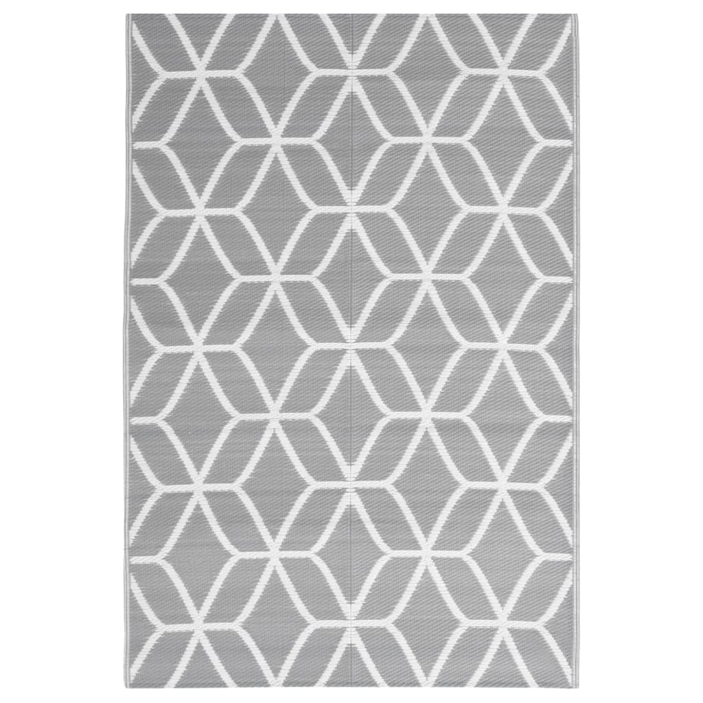 Vidaxl ausserhalb vun Tug Arakil 140x200 cm Polyprope Grey