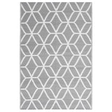 Vidaxl ausserhalb vun Tug Arakil 140x200 cm Polyprope Grey