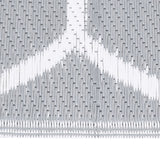 Vidaxl ausserhalb vun Tug Arakil 140x200 cm Polyprope Grey