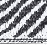 Vidaxl zunanja preproga Aakil 80x250 cm polipropen črna