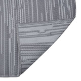 Vidaxl außerhalb des Teppichs 140x200 cm Polypropen -Anthrazit -ausgelöst