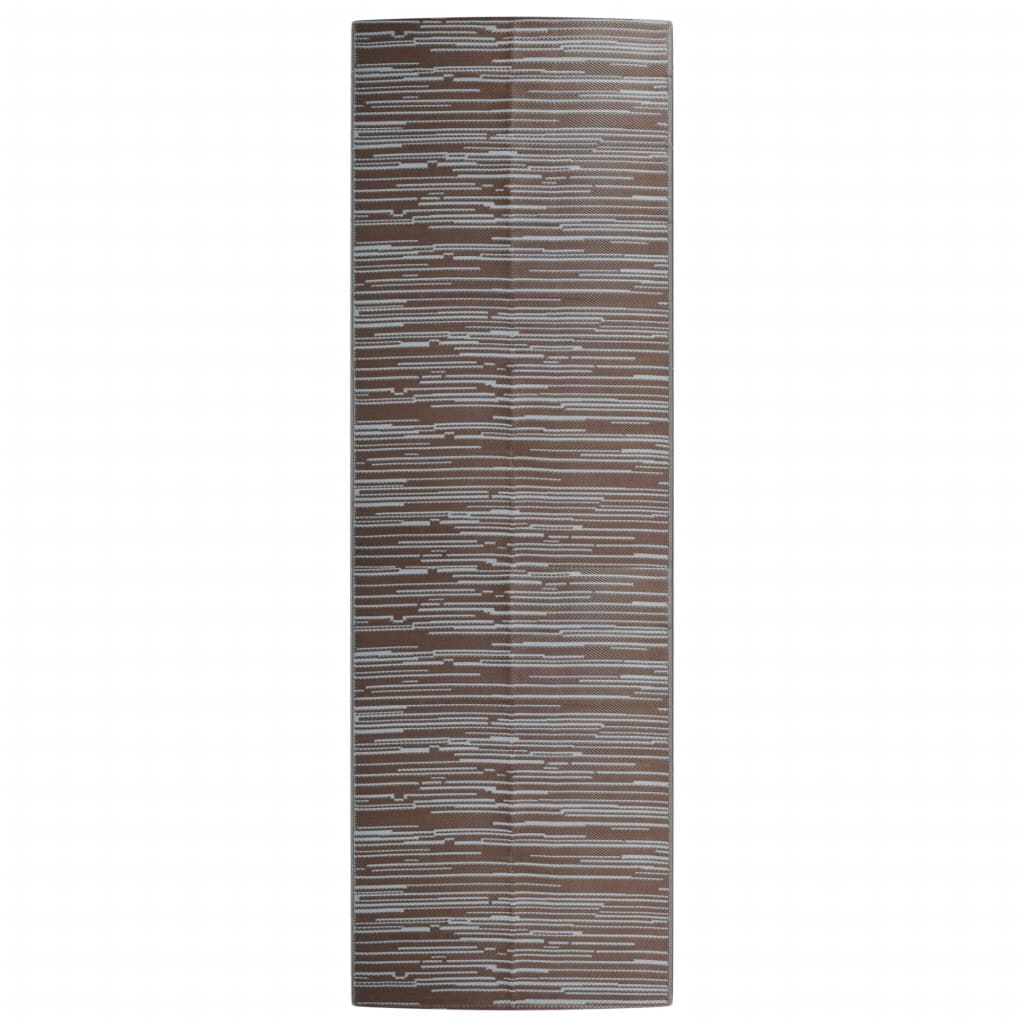 Vidaxl mimo koberec Arakil 80x250 cm polypropen hnědá