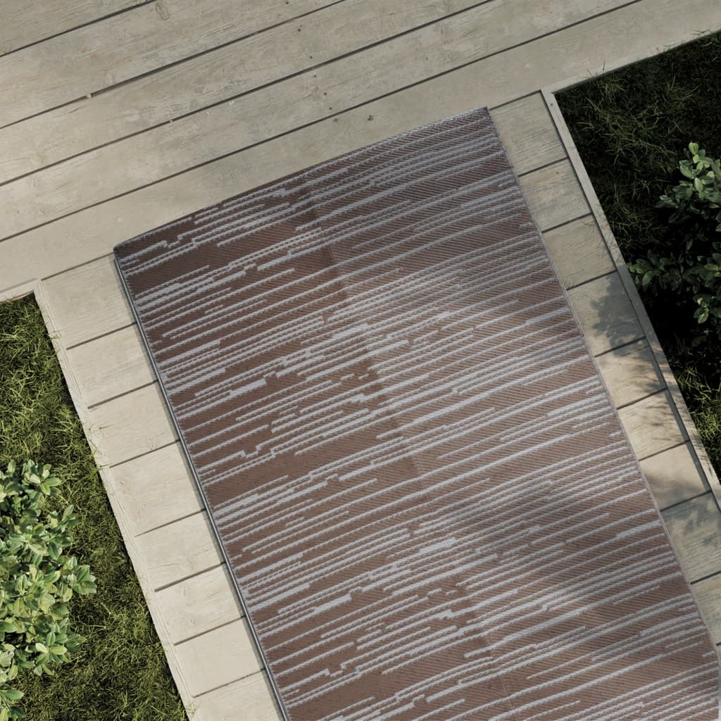 Vidaxl mimo koberec Arakil 80x250 cm polypropen hnědá
