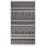 Vidaxl Außen Teppich flach gewebt 115x170 cm dunkelgrau