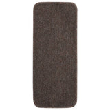 Podstavki za stopnice Vidaxl 15 St proti zdrsu pravokotno 60x25 cm rjava