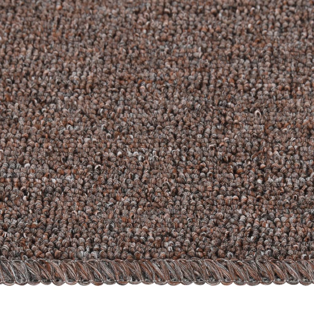 Podstavki za stopnice Vidaxl 15 St proti zdrsu pravokotno 60x25 cm rjava