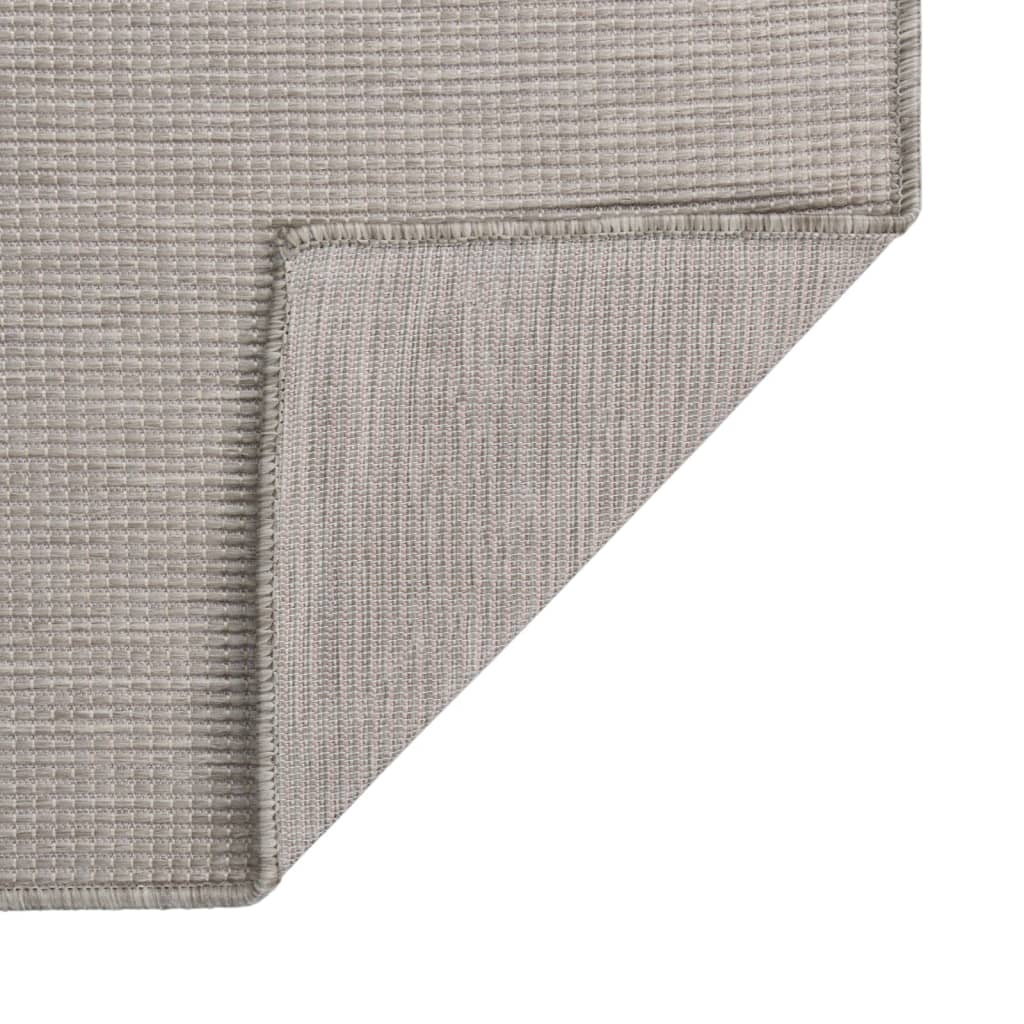 Vidaxl mimo koberec plochý tkaný 80x250 cm taupe