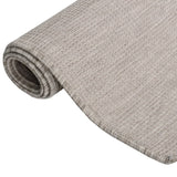 Vidaxl mimo koberec plochý tkaný 80x250 cm taupe