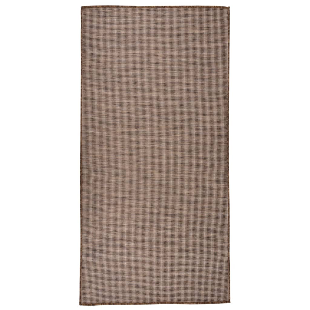 Vidaxl mimo koberec plochý tkaný 100x200 cm hnědý